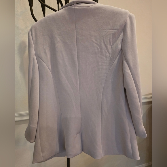Skies Are Blue Lavender Blazer with Floral Lining - Picture 4 of 4